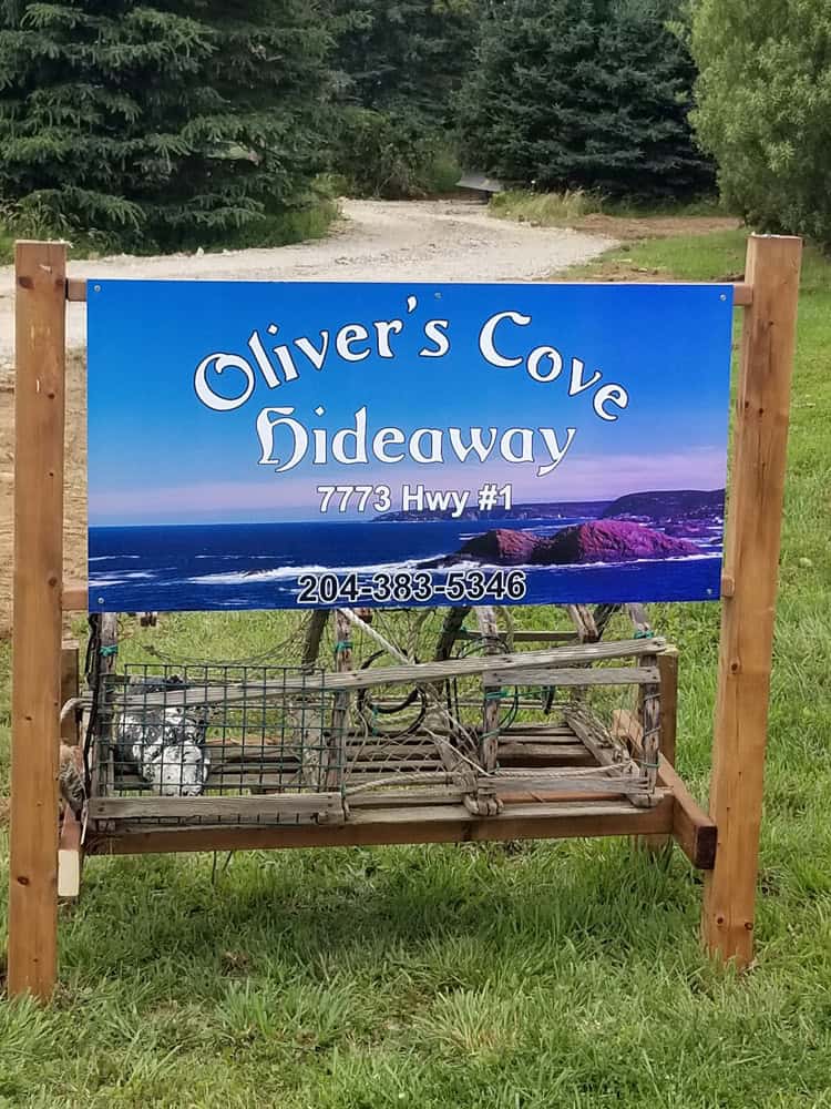 Oliver's Cove entrance